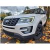 Image 1 : DUNCAN - 2016 FORD EXPLORER, WHITE, 191418 KMS, FOUR WHEEL DRIVE. - DA53977