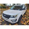 Image 3 : DUNCAN - 2016 FORD EXPLORER, WHITE, 191418 KMS, FOUR WHEEL DRIVE. - DA53977