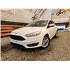 Image 1 : 2017 FORD FOCUS, WHITE, 123604 KMS, FRONT WHEEL DRIVE. - B330139