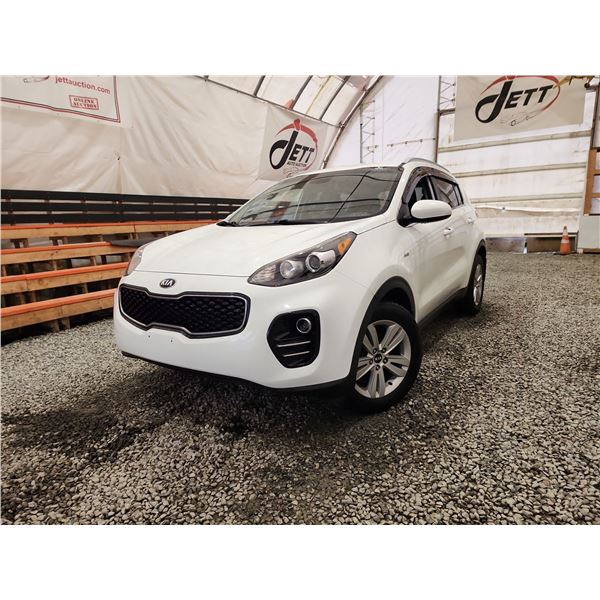 2017 KIA SPORTAGE, WHITE, 181104 KMS, FOUR WHEEL DRIVE. - J252332