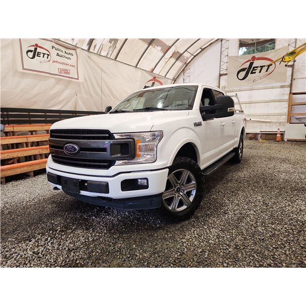 2019 FORD F150, WHITE, 201737 KMS, 4X4. - DE19639