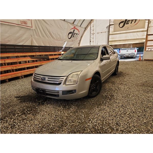 2007 FORD FUSION, SILVER, 271700 KMS, FRONT WHEEL DRIVE. - D162290