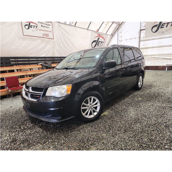 2014 DODGE GRAND CARAVAN SE, BLACK, 231654 KMS, FRONT WHEEL DRIVE. - B288485