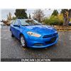 Image 5 : DUNCAN - 2015 DODGE DART, BLUE,  KMS, FRONT WHEEL DRIVE. - D266577