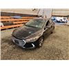 Image 4 : PARKSVILLE - 2017 HYUNDAI ELANTRA, BLACK, 240971 KMS, FRONT WHEEL DRIVE. - B193359