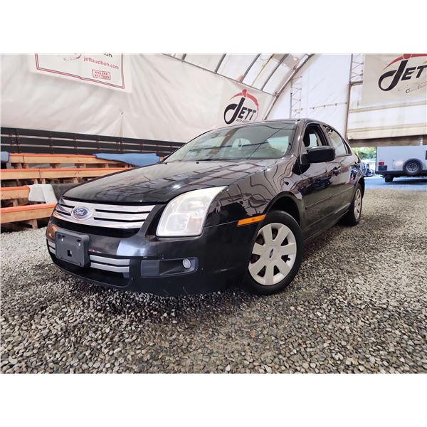 PARKSVILLE - 2007 FORD FUSION, BLACK, 270160 KMS, FRONT WHEEL DRIVE. - B229226