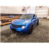 Image 3 : PARKSVILLE - 2011 NISSAN JUKE, BLUE, 199112 KMS, FRONT WHEEL DRIVE. - J012208