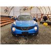 Image 6 : PARKSVILLE - 2011 NISSAN JUKE, BLUE, 199112 KMS, FRONT WHEEL DRIVE. - J012208