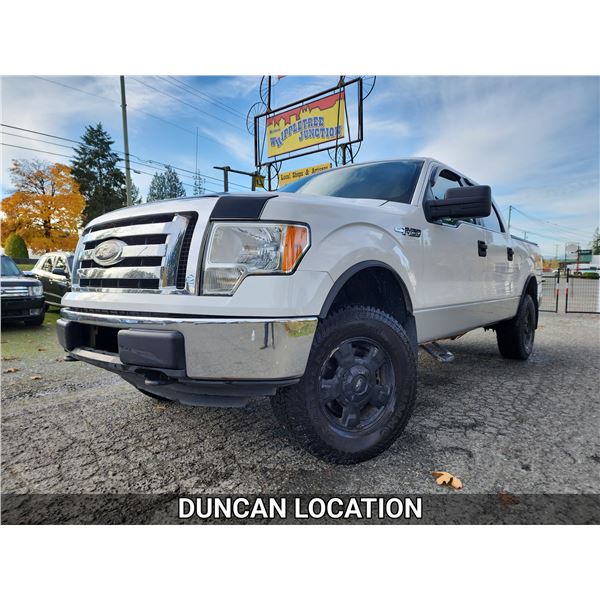 DUNCAN - 2012 FORD F150, WHITE, 203291 KMS, 4X4. - DB18786