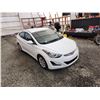 Image 10 : PARKSVILLE - 2016 HYUNDAI ELANTRA, WHITE, 109153 KMS, FRONT WHEEL DRIVE. - J682573