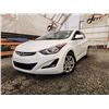 Image 1 : PARKSVILLE - 2016 HYUNDAI ELANTRA, WHITE, 109153 KMS, FRONT WHEEL DRIVE. - J682573