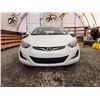 Image 5 : PARKSVILLE - 2016 HYUNDAI ELANTRA, WHITE, 109153 KMS, FRONT WHEEL DRIVE. - J682573