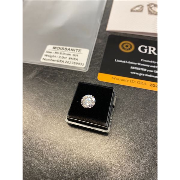 300 -- 3 CARAT MOISSANITE