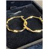 Image 1 : 317 -- 14K GOLD PLATED HOOPS