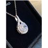 Image 2 : 319 -- 5 CARAT SIMULATED DIAMOND NECKLACE