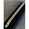 Image 1 : 321 -- 14K GOLD PLATED CUBAN LINK BRACELET