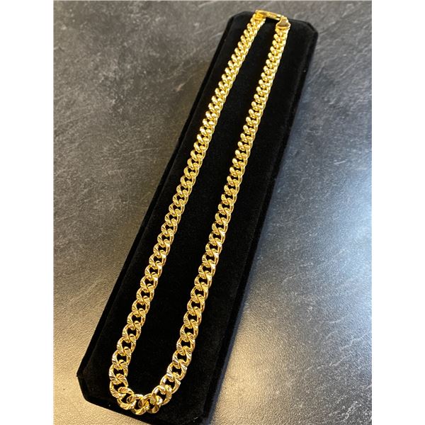 323 -- 14K GOLD PLATED CUBAN LINK NECKLACE