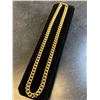 Image 1 : 323 -- 14K GOLD PLATED CUBAN LINK NECKLACE