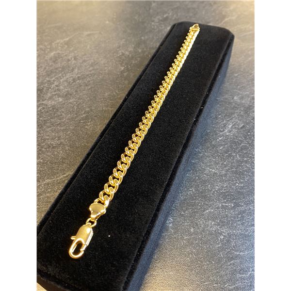 329 -- 14K GOLD PLATED CUBAN LINK BRACELET