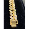 Image 2 : 330 -- 18K GOLD PLATED ICED CUBAN LINKS