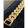 Image 3 : 330 -- 18K GOLD PLATED ICED CUBAN LINKS