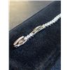 Image 4 : 331 -- PLATINUM PLATED TENNIS BRACELET