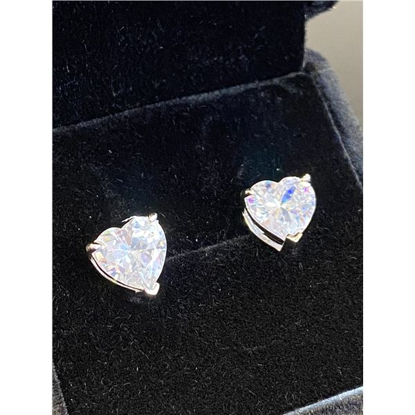 339 -- 2 CARAT HEART STUDS