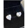 Image 1 : 339 -- 2 CARAT HEART STUDS
