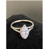 Image 1 : 340 -- PLATINUM PLATED 1 CARAT MARQUISE CUT