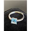 Image 4 : 341 -- 1.25 PRINCESS CUT BLUE TOPAZ