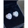Image 2 : 346 -- 2 CARAT HALO HEART STUDS
