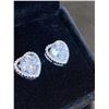 Image 3 : 346 -- 2 CARAT HALO HEART STUDS