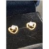 Image 1 : 347 -- 14K GOLD PLATED .5 CARAT STUDS