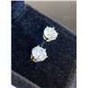 Image 2 : 349 -- 14K GOLD PLATED 2 CARAT STUDS