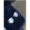 Image 3 : 349 -- 14K GOLD PLATED 2 CARAT STUDS