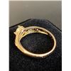 Image 2 : 352 -- 18K GOLD PLATED 1 CARAT RING