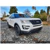 Image 5 : DUNCAN - 2016 FORD EXPLORER, WHITE, 191418 KMS, FOUR WHEEL DRIVE. - DA53977