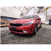 Image 2 : PARKSVILLE - 2018 KIA FORTE LX, RED, 182941 KMS, FRONT WHEEL DRIVE. - D170156