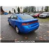 Image 14 : DUNCAN - 2015 DODGE DART, BLUE,  KMS, FRONT WHEEL DRIVE. - D266577