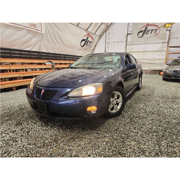 PARKSVILLE - 2007 PONTIAC GRAND PRIX, BLUE, 265569 KMS, FRONT WHEEL DRIVE. - D223557