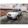 Image 3 : PARKSVILLE - 2002 ACURA MDX, SILVER, 197084 KMS, FOUR WHEEL DRIVE. - D529553