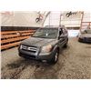 Image 3 : PARKSVILLE - 2007 HONDA PILOT, GREY, 179879 MILES, FRONT WHEEL DRIVE. - D027907