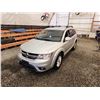 Image 4 : PARKSVILLE - 2014 DODGE JOURNEY, SILVER, 186991 KMS, FRONT WHEEL DRIVE. - D260182