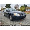 Image 5 : DUNCAN - 2003 HONDA ACCORD, BLACK, 257108 KMS, FRONT WHEEL DRIVE. - D801855