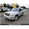 Image 2 : DUNCAN - 2010 JEEP PATRIOT, SILVER, 194327 KMS, 4X4. - D622351