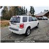 Image 10 : DUNCAN - 2010 FORD ESCAPE, WHITE, 240958 KMS, 4X4. - DB86467