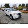 Image 6 : DUNCAN - 2010 FORD ESCAPE, WHITE, 240958 KMS, 4X4. - DB86467