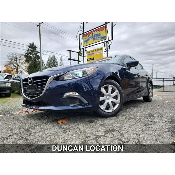 DUNCAN - 2014 MAZDA 3, BLUE, 164054 KMS, FRONT WHEEL DRIVE. - D177804