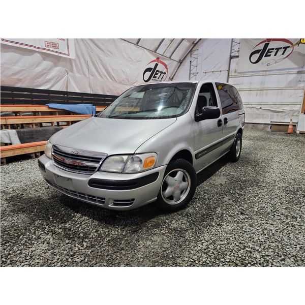 PARKSVILLE - 2003 CHEVY VENTURE, GREY, 195946 KMS, FRONT WHEEL DRIVE. - B280437