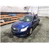Image 4 : PARKSVILLE - 2012 CHEVY CRUZE, BLUE, 306989 KMS, FRONT WHEEL DRIVE. - D409836